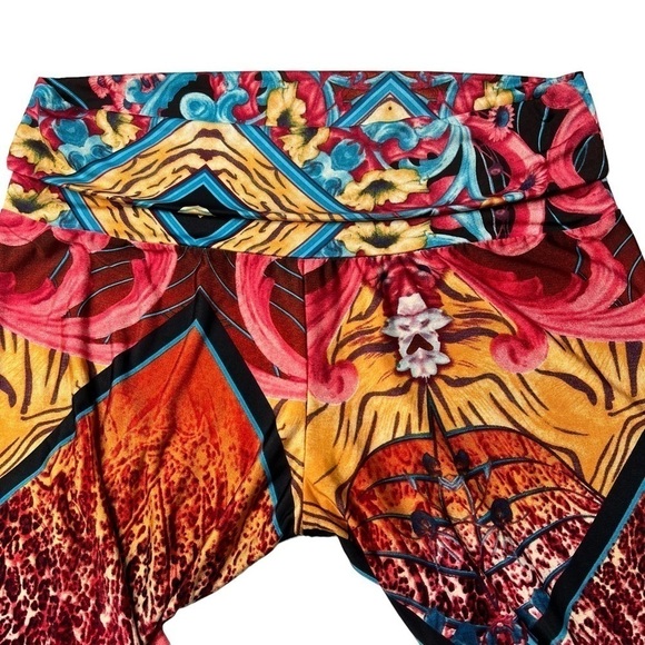 J Red Boho Hippie Aztec Wide Leg Palazzo Pants Women's Size L Tall - Picture 6 of 14